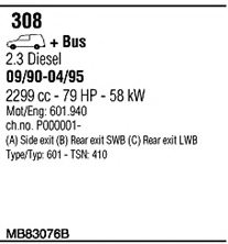 WALKER MB83076B Exhaust System